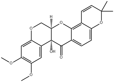 (-)-TEPHROSIN 구조식 이미지