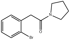 2-(2-브로모페닐)-1-(피롤리딘-1-일)에타논 구조식 이미지