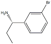 (1S)-1-(3-브로모페닐)프로필아민 구조식 이미지