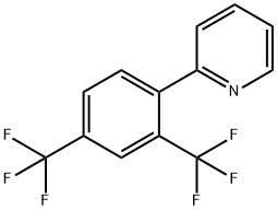 2-(2,4-Bis(trifluoromethyl)phenyl)pyridine Structure