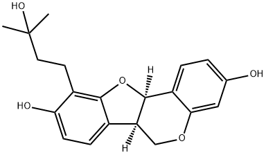 (6aR-cis)-6a,11a-Dihydro-10-(3-hydroxy-3-methylbutyl)-6H-benzofuro[3,2-c][1]benzopyran-3,9-diol 구조식 이미지