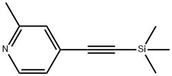 2-Methyl-4-((triMethylsilyl)ethynyl)pyridine Structure