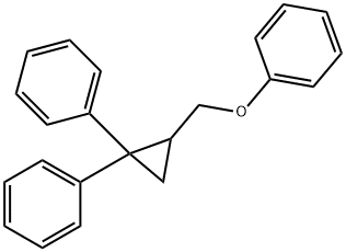 (2-(페녹시메틸)시클로프로판-1,1-디일)디벤젠 구조식 이미지
