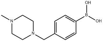 4-((4-메틸피페라진-1-일)메틸)페닐보론산 구조식 이미지