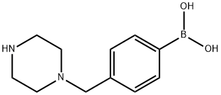 4-(piperazin-1-ylMethyl)phenylboronic acid Structure