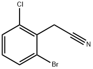 2-(2-broMo-6-chlorophenyl)acetonitrile 구조식 이미지