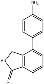 1H-Isoindol-1-one, 4-(4-aMinophenyl)-2,3-dihydro- 구조식 이미지