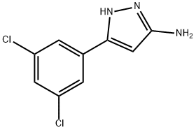 5-(3,5-Dichlorophenyl)-1H-pyrazol-3-aMine Structure