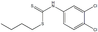 Butyl (3,4-dichlorophenyl)carbaModithioate Structure