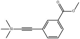 Methyl 3-((triMethylsilyl)ethynyl)benzoate 구조식 이미지