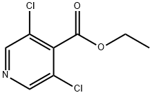 3,5-dichloroisonicotinic acid ethyl ester 구조식 이미지