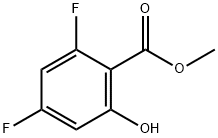 Methyl 2,4-difluoro-6-hydroxybenzoate 구조식 이미지