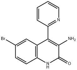 3-AMino-6-broMo-4-(pyridin-2-yl)quinolin-2(1H)-one Structure