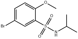 5-broMo-N-isopropyl-2-MethoxybenzenesulfonaMide Structure