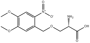 (S)-2-aMino-3-(4,5-diMethoxy-2-nitrobenzyloxy)propanoic acid Structure