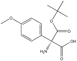 Boc-(S)-2-aMino-2-(4-Methoxyphenyl)-acetic acid 구조식 이미지