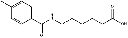 Hexanoic acid, 6-[(4-Methylbenzoyl)aMino]- Structure