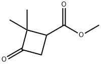 Methyl 2,2-diMethyl-3-oxocyclobutanecarboxylate Structure