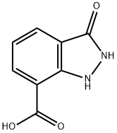 1H-인다졸-7-카르복실산,2,3-디히드로-3-옥소- 구조식 이미지