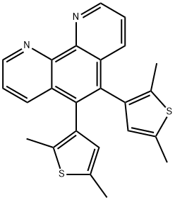 1,10-Phenanthroline, 5,6-bis(2,5-diMethyl-3-thienyl)- Structure