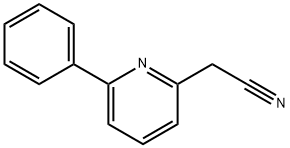 2-(6-페닐피리딘-2-일)아세토니트릴 구조식 이미지
