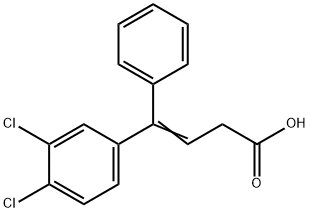 4-(3,4-디클로로페닐)-4-페닐부트-3-엔산 구조식 이미지