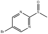 5-브로모-2-(메틸설피닐)피리미딘 구조식 이미지