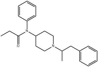 알파-메틸펜타닐;N-(1-알파-메틸-베타-페닐)에틸-4-피페리딜)프로피오나닐리드 구조식 이미지