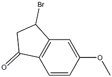 3-BroMo-5-Methoxy-2,3-dihydro-1H-inden-1-one 구조식 이미지