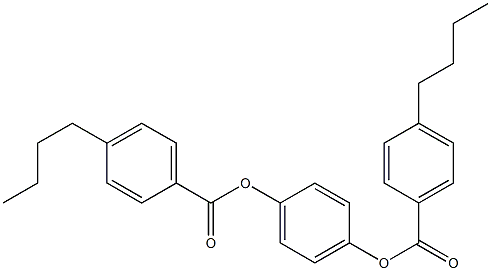 4-Butylbenzoic acid 1,4-phenylene ester Structure