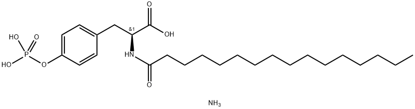 N-palMitoyl-tyrosine인산(aMMoniuM염) 구조식 이미지