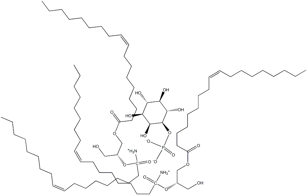 1,2-dioleoyl-sn-glycero-3-phospho-(1'-Myo-inositol) (aMMoniuM salt) Structure
