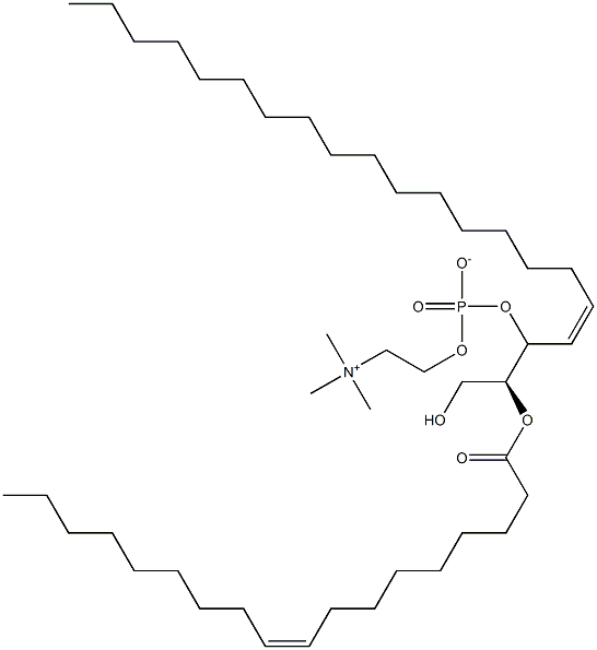 1-(1Z-옥타데세닐)-2-올레오일-sn-글리세로-3-포스포콜린 구조식 이미지