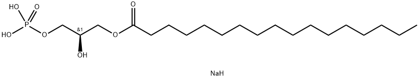 1-heptadecanoyl-2-hydroxy-sn-glycero-3-phosphate (sodiuM salt) Structure