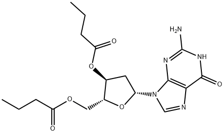 2'-Deoxyguanosine 3',5'-Dibutanoate 구조식 이미지