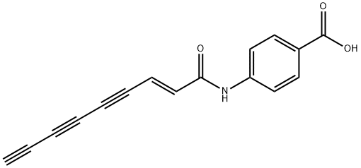 4-[[(2E)-1-Oxo-2-nonene-4,6,8-triynyl]aMino]benzoic Acid 구조식 이미지