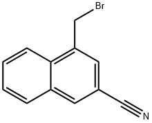 4-(BroMoMethyl)-2-naphthonitrile Structure