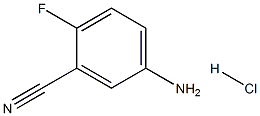 3-Cyano-4-fluoroaniline, HCl Structure