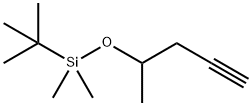 (1,1-DiMethylethyl)diMethyl[(1-Methyl-3-butynyl)oxy]silane 구조식 이미지