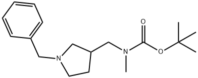 tert-butyl ((1-benzylpyrrolidin-3-yl)Methyl)(Methyl)carbaMate Structure