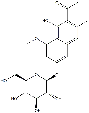 Tinnevellin glucoside 구조식 이미지