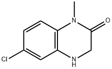 6-Chloro-1-Methyl-3,4-dihydroquinoxalin-2(1H)-one 구조식 이미지