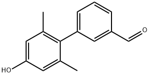[1,1-Biphenyl]-3-carboxaldehyde,4-hydroxy-2,6-dimethyl-(9CI) 구조식 이미지