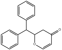 2-Benzhydryl-2H-pyran-4(3H)-one Structure