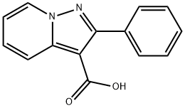 2-페닐피라졸로[1,5-a]피리딘-3-카르복실산 구조식 이미지