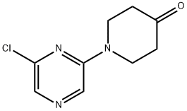 1-(6-chloropyrazin-2-yl)piperidin-4-one Structure