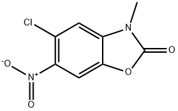 5-chloro-3-Methyl-6-nitro-1,3-benzoxazol-2(3H)-one Structure