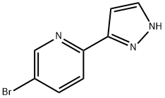 5-브로모-2-(1H-피라졸-3-일)피리딘 구조식 이미지