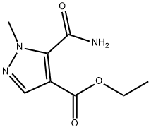 ethyl 5-carbaMoyl-1-Methyl-1H-pyrazole-4-carboxylate Structure