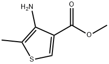 메틸4-aMino-5-메틸티오펜-3-카르복실레이트 구조식 이미지